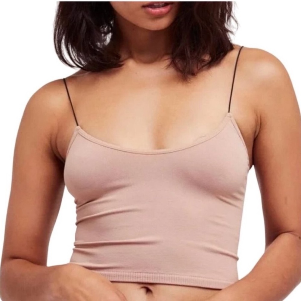 NWOT Free People Intimately Seamless Skinny Cami Brami Top Natural Size M/L